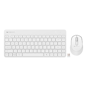 zebronics companion 201 24ghz wireless keyboard amp mouse combo 83 keys ai assist key 12 integrated multimedia keys 3 button mouse 1600 dpi high precision silent operation white