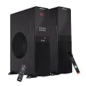 ZEBRONICS BTM8800 RUCF 2 Channel 100W Tower Speaker with 3 Way Design, Touch Control, Supports Bluetooth 5.0, AUX, FM, USB, SD, Wireless Mic, Karaoke, 2X 6.5” Subwoofer, Powerful Bass