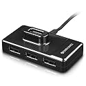 ZEBRONICS Zeb-100HB 4 Ports USB Hub for Laptop, PC Computers, Plug &amp; Play, Backward Compatible - Black