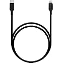 Zebronics Type-C to Lightning Fast Charging Cable, 27W PD Rapid Charging, Charge &amp; Sync Support, Braided Tangle-Free Design, 1.5 Meter Length, Compatible with Type-C PD Adapters (TL300, Black+White)