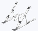 ZEBRONICS ZEB-NS2000 (Silver) Aluminium Laptop Stand with Adjustable Height Compatible with 26 - 35 cm Laptops