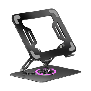 zebronics zeb ns3000 pro zeb-ns3000 carbon steel rotatable laptop stand with adjustable height compatible with universal laptops