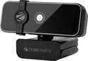 ZEBRONICS Zeb-sharp Pro Full HD Webcam 2048p, with Microphone, USB Connectivity, | 30 FPS, Auto Focus, Dedicated Privacy Shutter, Tripod Support, Compatible with Laptops, Mac for Zoom, Skype, Discord
