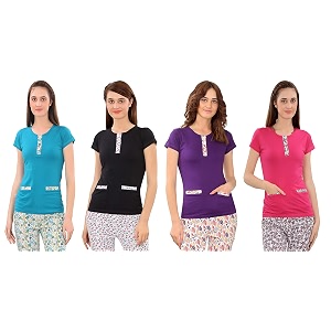zebu women39s plain top pack of 4