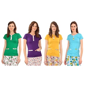 zebu women39s plain top pack of 4