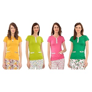 zebu women39s plain top pack of 4