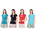 Zebu Women's Plain top (Pack of 4)