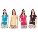 Zebu Women's Plain top (Pack of 4)