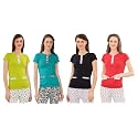 Zebu Women's Plain top (Pack of 4)
