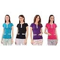 Zebu Women's Plain top (Pack of 4)