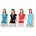 Zebu Women's Plain top (Pack of 4)