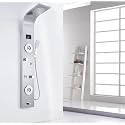 ZeeCry shower panel 304 Grade Stainless Steel Shower 6 In 1 With LED Display, 4 Body Mist Sprays, 2 Body Jets, Rainfall, Waterfall, Tub Spout, Hand Shower Temprature Display Thermostatic