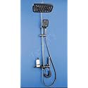 ZeeCry Shower Set Rainfall Modular Bathroom Thermostatic / 4 in 1 Wall Mixer Single Lever Shower set Luxury/Shower Panel/White Color (Stainless Steel) SS304 Heavy Brass Body