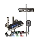 ZeeCry Shower Panel For Bathroom Shower Set Head With Hose 6 in1 Wall Mixer Single Lever Overhead Shower Panel Automatically System
