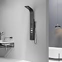 ZeeCry Panel Matte Black Adition Thermostate System Rainfall Shower Body Massage Spray Handheld Wall Mount Easy Connect Luxury Shower Panel Stainless Steel 304