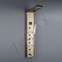 Zeecry Luxury Stainless Steel 304 Panel 8 in One With LED Display, Tower System, Rainfall Shower, Body Massage Spray Wall Mount Shower Panel (Matte black) (3-function hand shower)