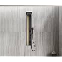 ZeeCry SS304 Thermostatic Shower Panel | Matte Black Gold 5-in-1 Tower System with Body Massage Spray, Handheld Shower &amp; Wall Mount Easy Connect Design