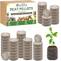 ZeeDix Peat Pellets for Seed Starting, 50 Pcs 36mm Seed Starter Soil Pods