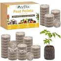 ZeeDix 50Pcs 40mm Organic Seed Starter Peat Pellets