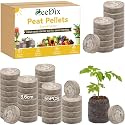 ZeeDix 55Pcs 36mm Organic Seed Starter Peat Pellets