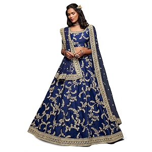 zeel clothing women39s art silk semi-stitched new lehenga choli with dupatta wedding-bridal-latest-designer-lehenga free size