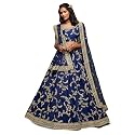Zeel Clothing Women's Art Silk Semi-Stitched New Lehenga Choli with Dupatta (Wedding-Bridal-Latest-Designer-Lehenga; Free Size)
