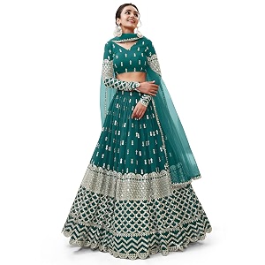 zeel clothing women39s georgette embroidered fabric sequins zari embroidered semi-stitched lehenga choli with dupatta 300-wedding-bridal--new-stylish