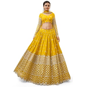 zeel clothing women39s georgette embroidered fabric sequins zari embroidered semi-stitched lehenga choli with dupatta 300-wedding-bridal--new-stylish