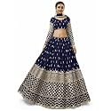 Zeel Clothing Women's Georgette Embroidered Fabric Sequins Zari Embroidered Semi-Stitched Lehenga Choli With Dupatta (300-Wedding-Bridal--New-Stylish)