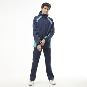 zeel colorblock men raincoat