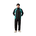 ZEEL Rain Coat for Men Waterproof for Bike Riders with Adjustable Hood Along with Inner Pockets,Waterproof Raincoat with Polyester Jacket,Pants and Waterproof Drawstring Bag (JS508_EJS511)