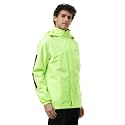 ZEEL Rain Coat for Men Waterproof for Bike Riders with Adjustable Hood along with inner pockets,Waterproof Rainwear Suit with Polyester Jacket and Pants, AZ18 Green 3XL