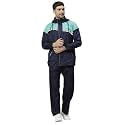 ZEEL Rain Coat for Men Waterproof for Bike Riders with Adjustable Hood along with Inner Pockets, Polyester Rainwear Suit, Pants and Waterproof Drawstring Bag (EZE401, Navy-Blue, L)