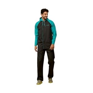 zeel water fighter rain coat for men with adjustable hood polyester waterproof full sleeves top and bottom set rainwear front zip with snap button flap ewf87_ewf94_ewf79_ewf74_parent