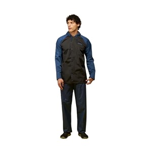zeel water fighter rain coat for men with adjustable hood polyester waterproof full sleeves front zip with snap button flap lightweight
