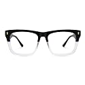Zeelool Rectangle Glasses Frames for Men, Acetate Eyeglasses Eyewear Frame with Clear Lens &amp; Metal Hinges ZJGA996987