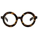 Zeelool Retro Thick Round Eyeglasses Frame for Women Men Non-prescription Clear Lens Calhoun ZOA01776-02 Tortoise