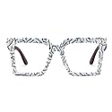 Zeelool Vintage Square Eyeglasses Frame for Men with Non-prescription Clear Lens ZJGX320783
