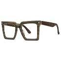 Zeelool Vintage Square Wood Arm Blue Light Blocking Glasses for Men Computer Eyeglasses ZJGX320783-02 Grey