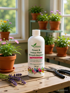 zeenny flora pack of 3 plant booster liquid organic fertilizer for flower plants growth fertilizer