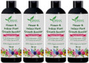 Zeenny Flora Pack Of 4, Plant Boost Liquid Organic Fertilizer, For Flower Plants Growth Fertilizer (50 ml, Liquid)