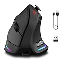 Zeerkeer Ergonomic Vertical Mouse with 5D Rocker, 24000 DPI/12 Programmable Button, Wireless Gaming Mouse