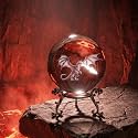 ZEERSHEE 3D Dragon Crystal Ball with Stand Fire Breathing Dragon Decor Gift