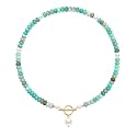 Zeffy Pearl Necklace 4MM/6MM/8MM Dainty Round Imitation Pearl Choker Necklace Wedding Pearl Necklace Delicate Jewelry for Women Simple Bridesmaid Jewelry Gifts