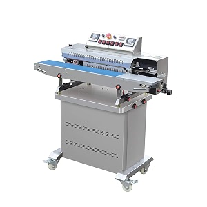 zegel  3in1 commercial continuous nitrogen vacuum pumping inflating sealing packing band sealer machine grey