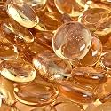 Champagne Color Glass Gems Stones/Pebbles for Home &amp; Garden Décor, Aquarium Décor, Vase Filler, Marble &amp; Gravel Planted Substrate (Champagne, 450 gm) (Champagne)