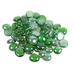 green glass gems stonespebbles for home amp garden dcor aquarium dcor vase filler marble amp gravel planted substrate green 450 gm green