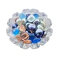 Multicolor Glass Gems Stones/Pebbles for Home &amp; Garden Décor, Aquarium Décor, Vase Filler, Marble &amp; Gravel Planted Substrate (Multi-Color, 450 gm) (Multicolor)