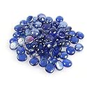 Royal Blue Glass Gems Stones/Pebbles for Home &amp; Garden Décor, Aquarium Décor, Vase Filler, Marble &amp; Gravel Planted Substrate (Blue, 450 gm) (Royal Blue)