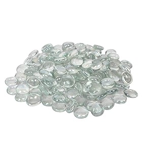 white glass gems stonespebbles for home amp garden dcor aquarium dcor vase filler marble amp gravel planted substrate white 450 gm white